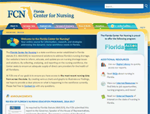 Tablet Screenshot of flcenterfornursing.org
